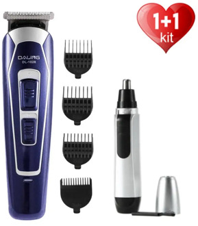 Electric Hair Clipper+ Nose Hair Trimmer Rechargeable Low Noise Hair Cutting Machine Beard Shaver Trimer For Men Hair Shaving