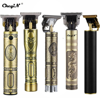 Electric Hair Clipper Rechargeable Beard Trimmer for Men Kids Barber Hair Cutting Machine Razor Cordless 0mm T-blade Cutter 45