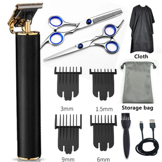 Electric Hair Clipper Rechargeable Shaver Beard trimmer Hair Trimmer Cordless Men Hair Cutting Machine With Accessory 2 scissors
