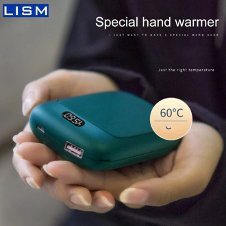 Electric Hand Warmer Double-Side Heating Fast Charging Mini Portable Safety Hand Warmer Cute Pocket Handwarmer Winter Heater