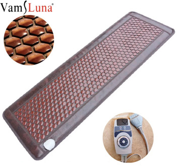 Electric Heated Jade Germanium Stone Massage Mat Natural Jade bed Tourmaline Stones Sofa Pad Infrared Heating Mat, Jade Mat