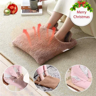 Electric Heated Warm Cosy Foot Hand Warmer Heating Slippers Sofa Pillow Portable Electric Foot Heater Warm Aceessories#y#GB40