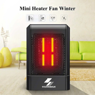 Electric Heater 500W Portable Electric Mini Fan Space Heater Winter Warmer Home Office Desk 220V for Winter Bathroom Heating