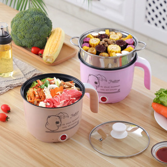 Electric Hot Pot Cooker Multi-Function for Steam Egg Soup Mini Pot