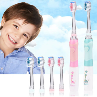 Electric LED Light Children's Toothbrush Ultrasonic Whitening Teeth Washable Timer Oral Cleaning Tooth Brush Gums Massager