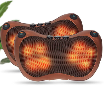 Electric Massage Pillow 8D Head Infrared Heating Neck Massager Home Car Multifunctional Shiatsu Massage Relaxation Body Machine