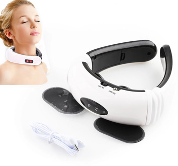 Electric Neck massage instrument cervical Spine treatment Relax electromagnetic shock pulse cervical physiotherapy Massager