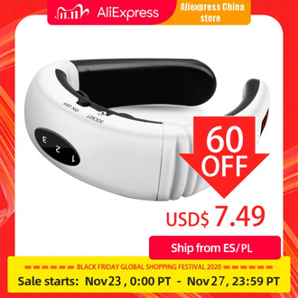 Electric Neck Massager & Pulse Back 6 Modes Power Control Far Infrared Heating Pain Relief Tool Health Care Relaxation Machine