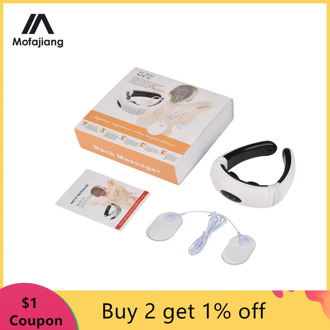 Electric Neck Pulse Massager Infrared Heating Cervical Vibrator Back Shoulder Acupuncture Scraping Massager Health Care Relaxing