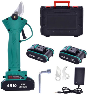 Electric Pruning Scissors Rechargeable Professional Electric Pruner Pruning Shears 21V Lithium Battery 0-30mm Garden Pruner