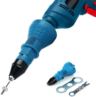 Electric Pull Rivet Conversion Adapter Electric Rivet Nut Guns Riveting Drill Adaptor Nut Tool Multifunction Nail Gun Rivets p99