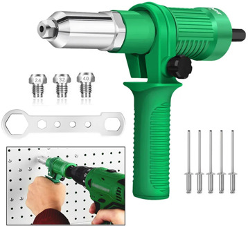 Electric Rivet Gun Adapter Electric Drill Blind Rivet Gun Head 2.4mm-4.8mm Industrial Handheld Pull Rivet Nut Tool