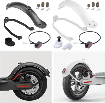 Electric Scooter Rear Fender Support Stand Taillight Durable Scooter Mudguard Rear Taillight Back Guard Wing for M365 Scooter