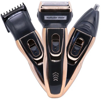 Electric Shavers Hair Clippers Rechargeable Nose Hair trimmer Wet Dry Electric Shavers Men Waterproof 3In1 Rotary Electric Razor