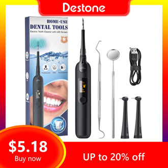 Electric Sonic Dental Scaler LED Display Tooth Calculus Remover Stain Removal Tartar Ultrasonic Tooth Cleaner Teeth Whitening