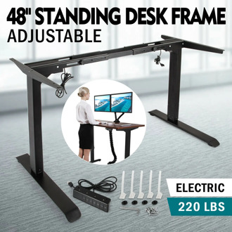 Electric Stand Up Desk Frame w/Dual Motor Height Adjustable Standing Base