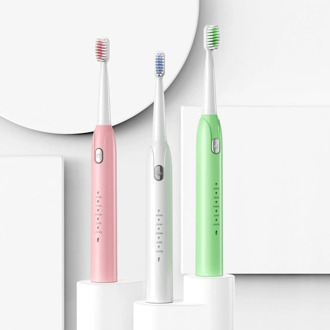 Electric Toothbrush S802 Waterproof Automatic Sonic ToothBrush Rechargeable 5 Models with 2 Brush Heads