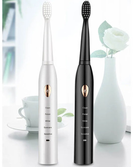 Electric Toothbrush Smart Brush Sound Waves Ultrasonic Whitening Waterproof USB Teeth Brush