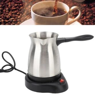 Electric Turkish Coffee Maker Machine with 600ml/20oz Coffee Pot Multifunctional Espresso Maker Tea Milk Pot 600W Stainless Steel Heating Coffee Pot with Dual Protection Ergonomic Anti-scald Handle