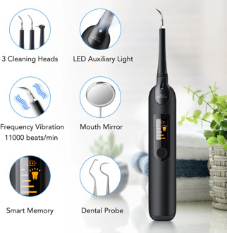 Electric Ultrasonic Sonic Dental Scaler For Whiten Teeth with LED Display Tartar Cleaner Tooth Calculus Remover Tool Kit