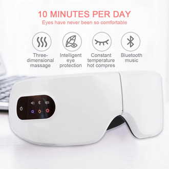 Electric Vibration Bluetooth Eye Massager Heating Eye Care Device Wrinkle Relieve Vibration Massage Hot Compress Foldable