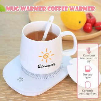 Electric Warmer Heater Pad 220V Safe Electric Powered Heating Cup Warmer Mat Coffee Tea Milk Mug Heated Office Kitchen House Use