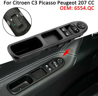 Electric Window Control Switch Front Left Drive Side Master Power Window Switch Button For Peugeot 207 Citroen C3 Picasso
