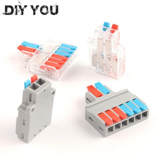 Electric Wire Connector 1 Into 2/3 Out SPL PCT Universal Wiring Cable Terminal Block Led Strip Quick Push-in Conductor Conector