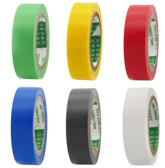 Electrical Tape Insulation Adhesive Tape Waterproof PVC 18mm Wide High-temperature Tape 18mmX9m Home Decor Furniture