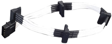 electriciteitssnoeren 4pin - 4 x SATA, 0.3m