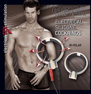 Electro Sex cock rings bi-polar round 2 pcs