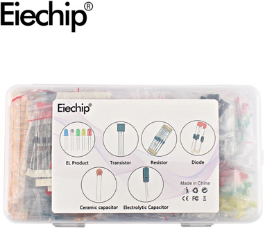 Electronic components kit led diodes Resistor set Electrolytic Capacitor Ceramic transistor Pack diy for arduino starter kit