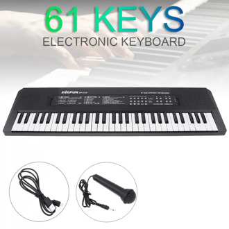 Electronic Keyboard Piano 61 Keys Digital Music Key Board with Microphone Children Gift Musical Enlightenment Electronic Organ