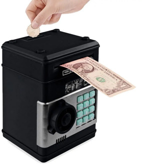 Electronic Piggy Bank ATM Password Money Box Cash Coins Saving Box ATM Bank Safe Box security Automatic Deposit Banknote gift
