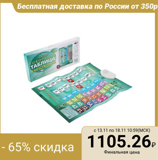 Electronic sound poster "Multiplication table"