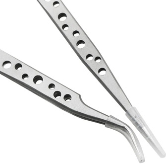 Electronics Industrial Tweezers Anti-static Curved Straight Tip Precision Stainless Steel Forceps Phone Repair Hand Tools Sets
