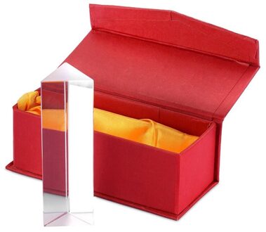 Eleg-Optical Glass Triple Driehoekig Prisma Natuurkunde Onderwijs Lichtspectrum 10 Cm