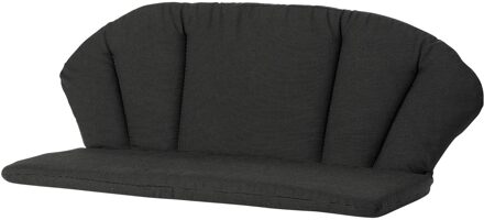 Elegance Bankkussen - Rib Black - 105x95 - Zwart