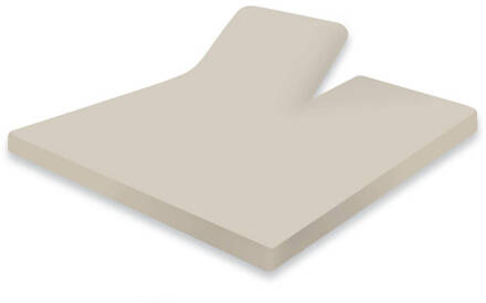 Elegance Splittopper Hoeslaken Jersey Katoen - 180x210-220 zand Taupe