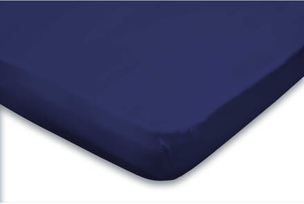 Elegance Topper Hoeslaken Jersey Katoen - Donker Blauw 180x210/220cm