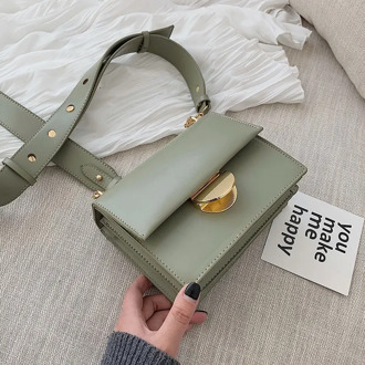 Elegant Female Flap Square Bag 2019 Fashion New High Quality PU Leather Women's Designer Handbag Casual Shoulder Messenger bag