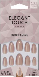Elegant Touch Kunstnagels Elegant Touch Colour Blush Suede Nails