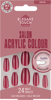 Elegant Touch Kunstnagels Elegant Touch Elegant Touch Colour Acrylics Berry Lemonade 24 st