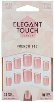 Elegant Touch Kunstnagels Elegant Touch French 117 Nails 24 st
