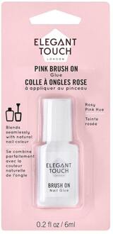 Elegant Touch Kunstnagels Elegant Touch Pink Brush On Nail Glue 1 st