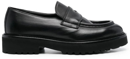 Elegant Zwarte Loafers Doucal's , Black , Dames - 37 Eu,40 Eu,36 Eu,38 Eu,41 Eu,39 EU