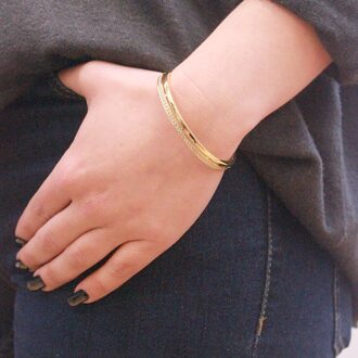 Elegante armbanden - Goud en kristal