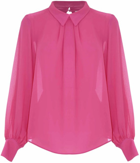Elegante blouse voor formele gelegenheden Kocca , Pink , Dames - Xl,M,S