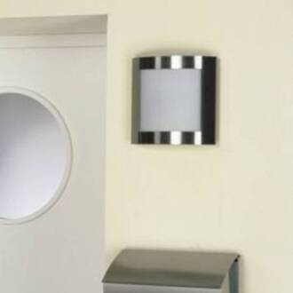 Elegante buitenwandlamp 439 Roestvrij staal, wit