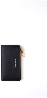 Elegante Creditcard Clutch Borbonese , Black , Dames - ONE Size